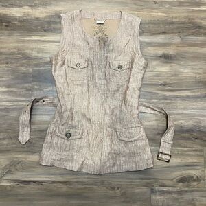 Women's Beige Vest